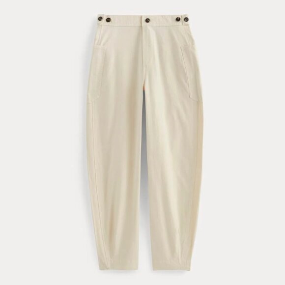 Everlane | NWT The Fatigue Barrel Pant in Birch/Bone Cream/White Size 8 - Picture 1 of 12